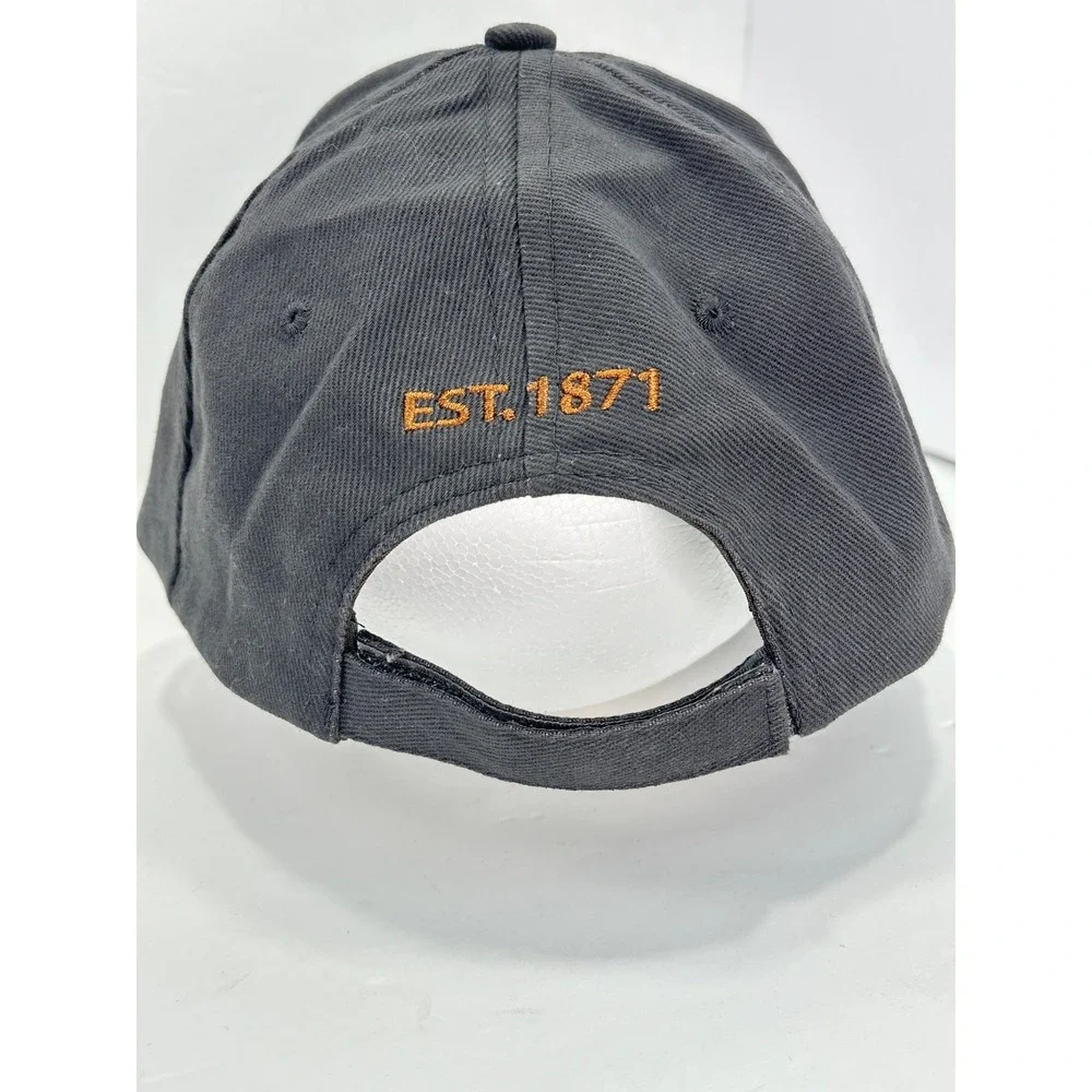 Eagle Rifle Dark Gray Embroidered Cap EST 1871 Men OSFM Cotton